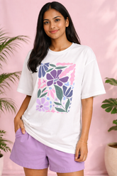 Lavender Bloom Oversized Tee