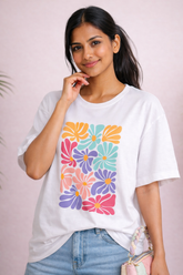 Flora Candy Oversized Tee
