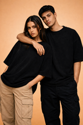 300 GSM Terry - Oversized - Black