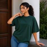 240 GSM Unisex Oversized - Dark Green