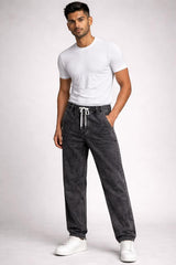 Elastic Waist Denim Jogger-Relaxed Fit