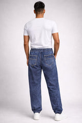 Elastic Waist Denim Jogger-Relaxed Fit