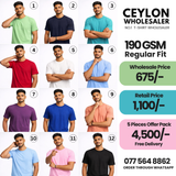 190 GSM Regular Fit