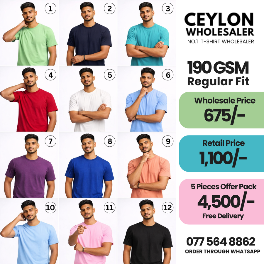 190 GSM Regular Fit