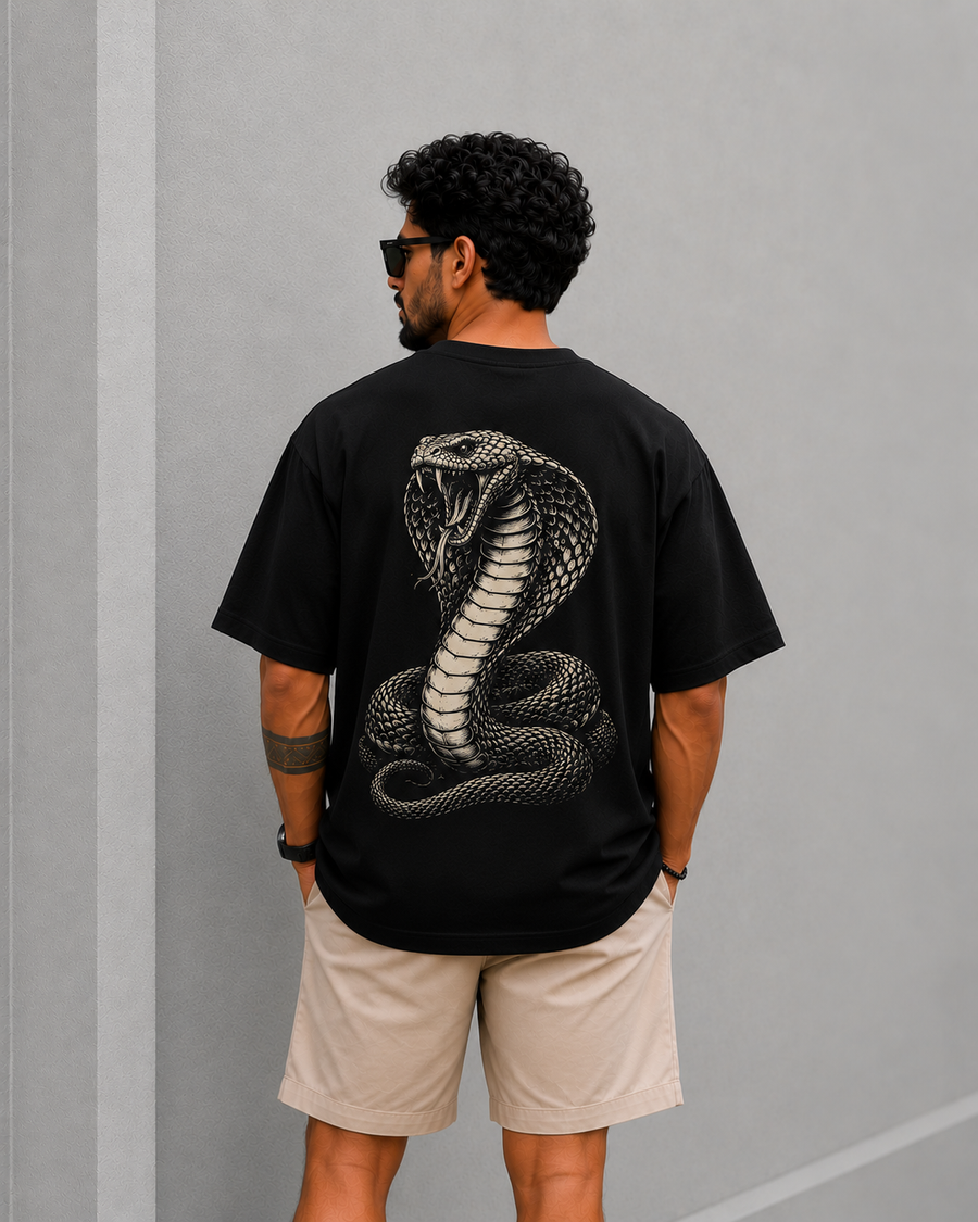 'Cobra' Oversized Graphic T-Shirt