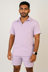 Crape Material Light Purple Full Kit