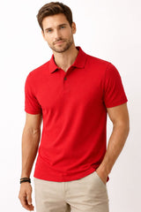 Collar T-shirts - Red
