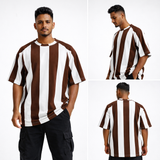 Pop Corn Stripe Oversized T-shirt