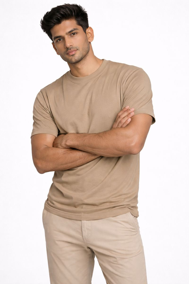 220 GSM Regular Fit - Beige