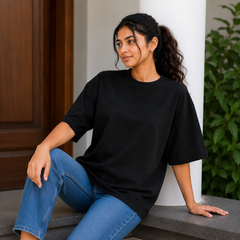 240 GSM Unisex Oversized - Black