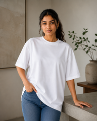 240 GSM Unisex Oversized - White