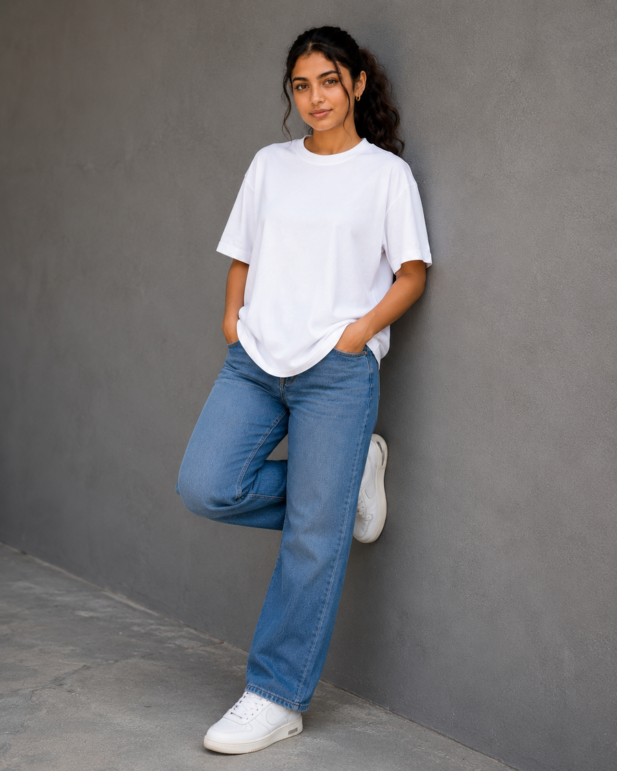 220 GSM Unisex Oversized - White