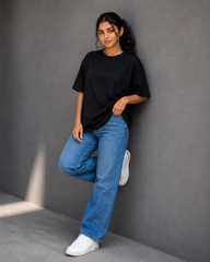 220 GSM Unisex Oversized - Black
