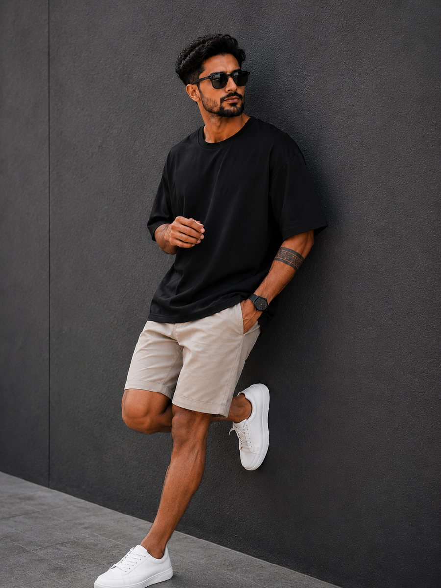 220 GSM Unisex Oversized - Black