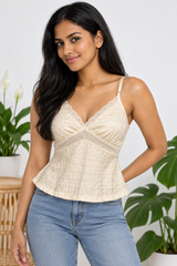Classy White Lace Top