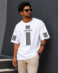 'EMPORIO'  Graphic Oversized T-shirt