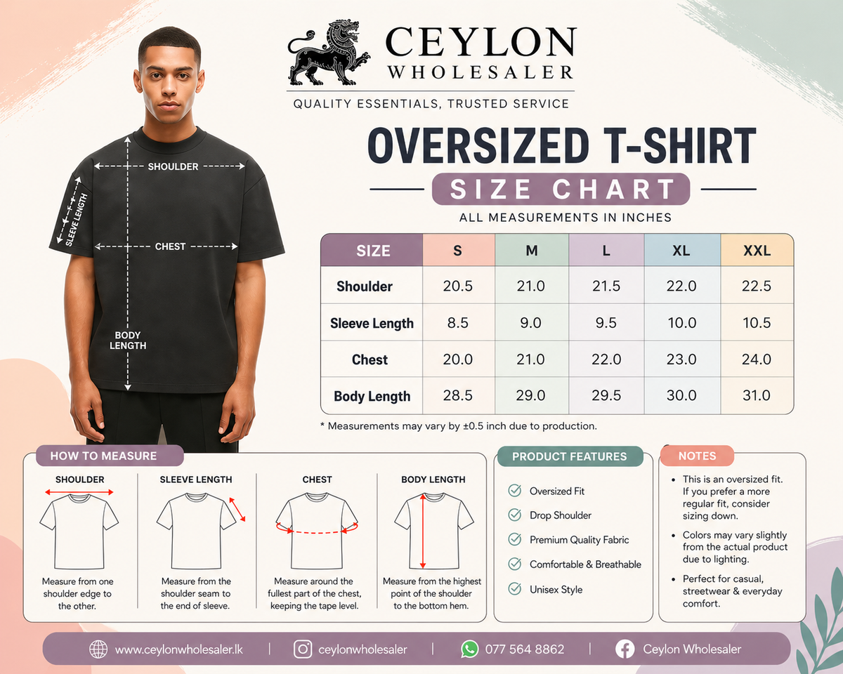 320 GSM SCHUBA OVERSIZED T-SHIRT
