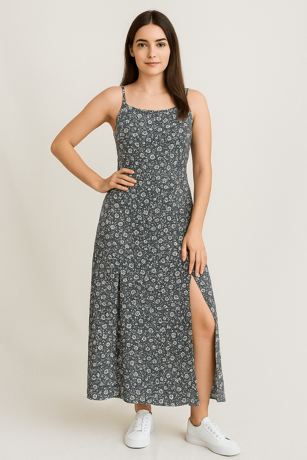 Navy Floral Frock