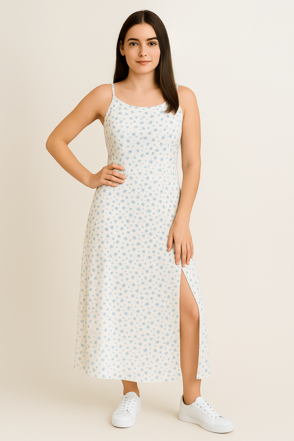 Sky Floral Frock