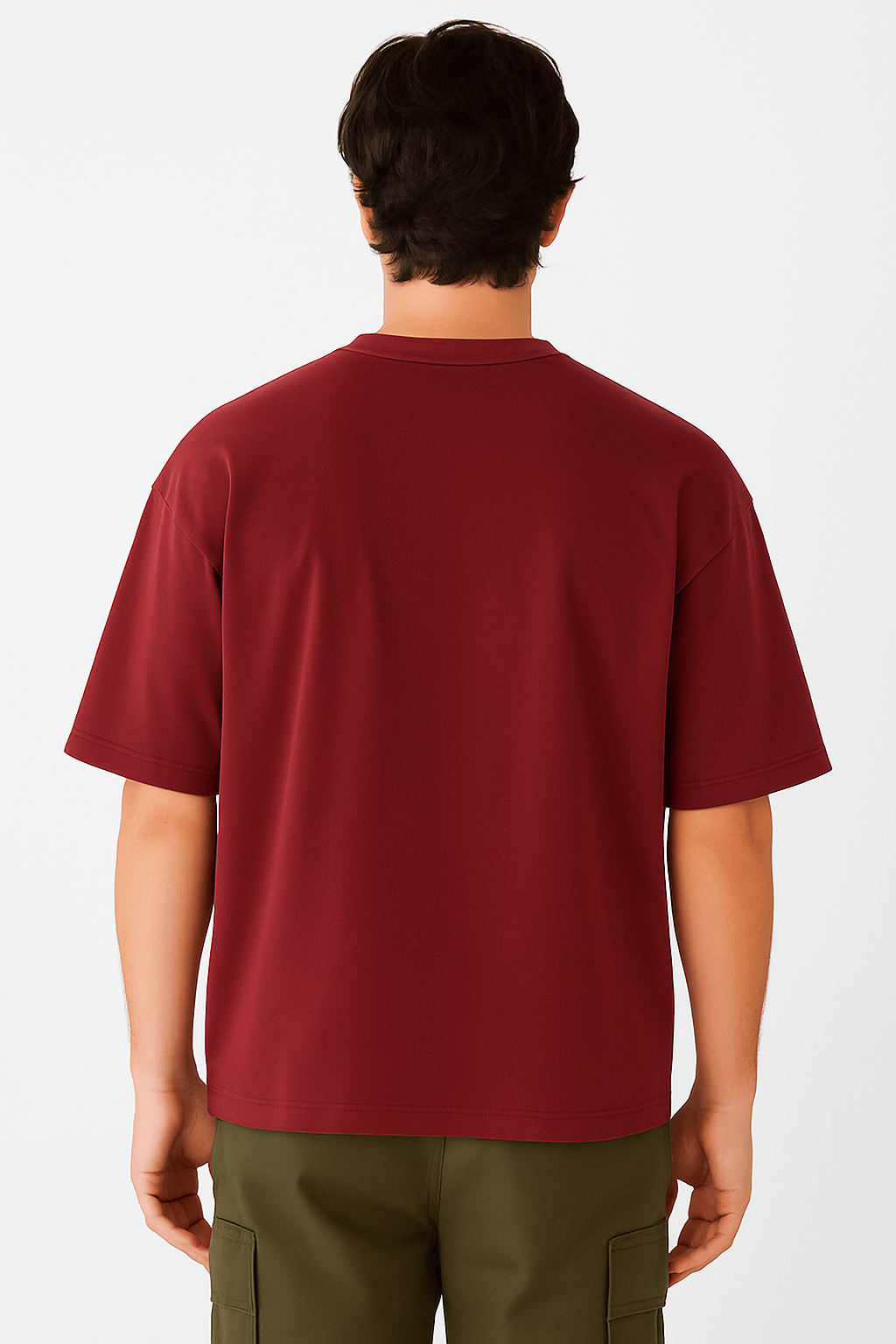 190 GSM Oversized - Maroon