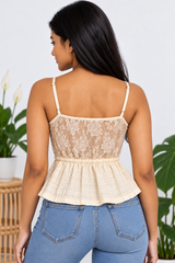 Classy White Lace Top